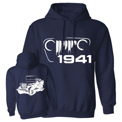 Military Vehicle Willys Mb Since 1941 Oversized Hoodie