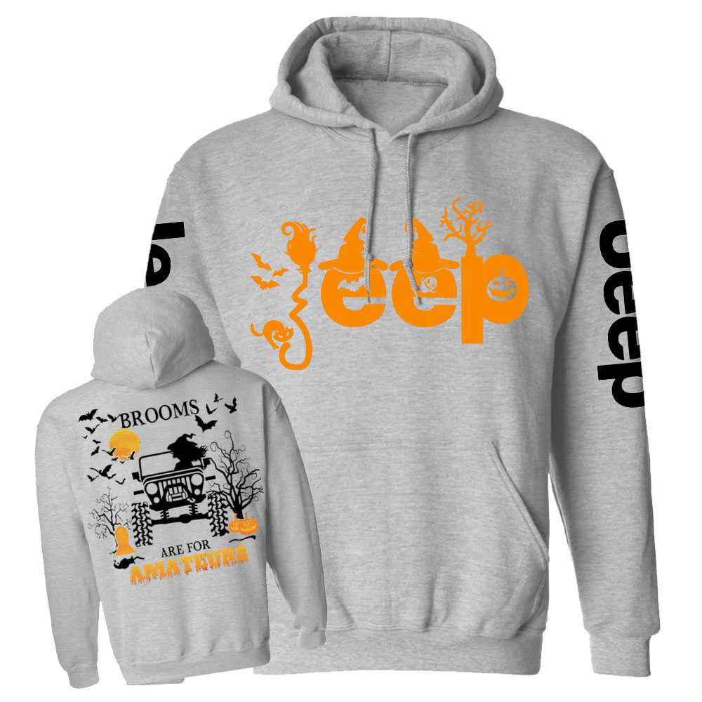 Brooms Are for Amateurs Witches Jp Double Printed Casual Hoodie