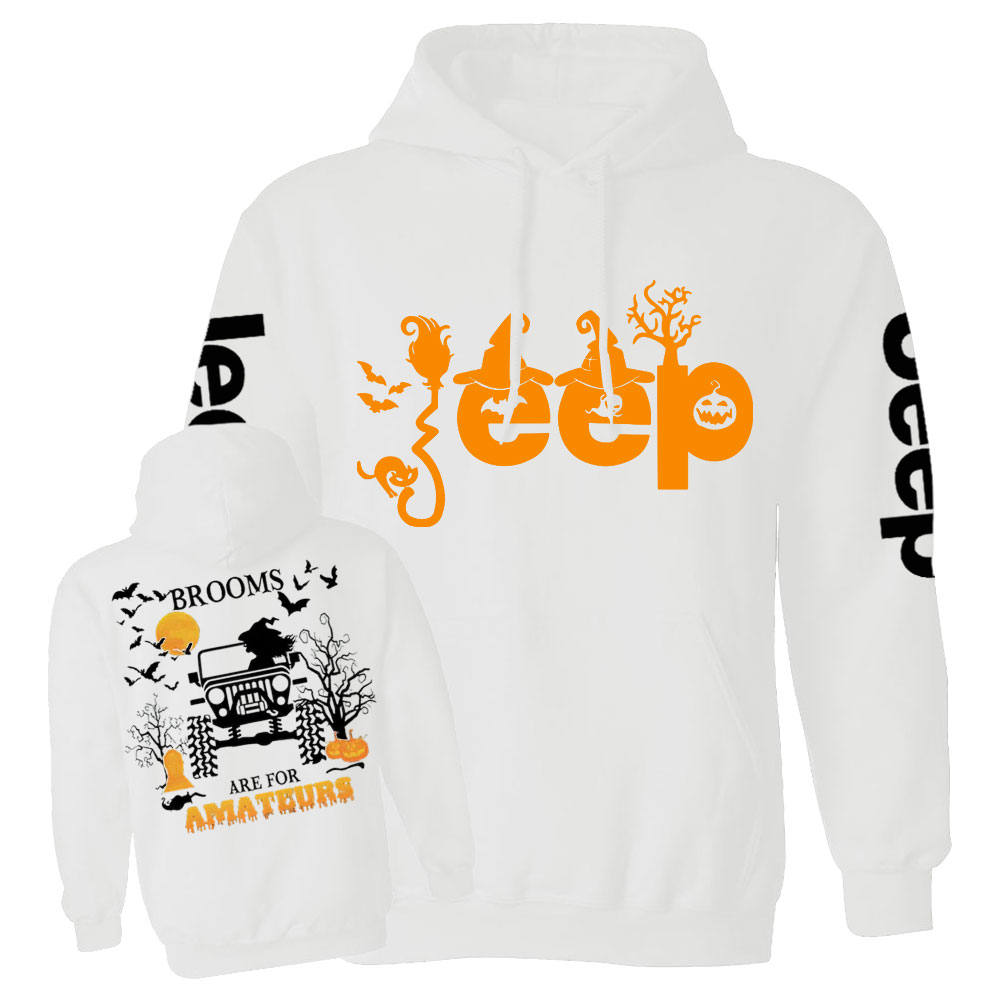 Brooms Are for Amateurs Witches Jp Double Printed Casual Hoodie