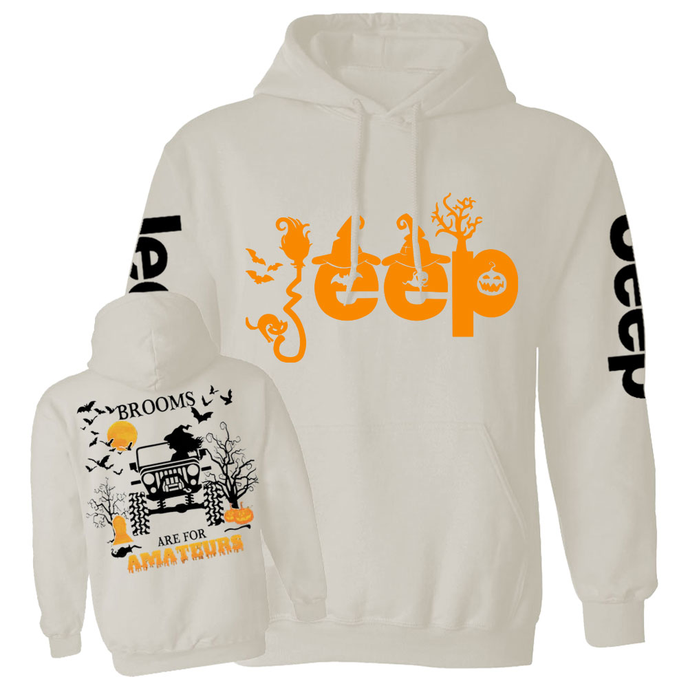Brooms Are for Amateurs Witches Jp Double Printed Casual Hoodie