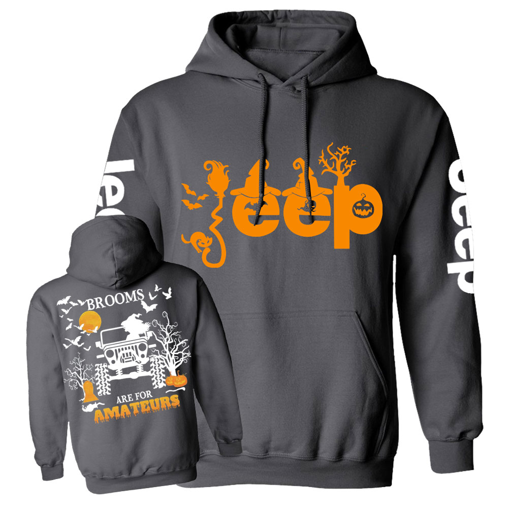 Brooms Are for Amateurs Witches Jp Double Printed Casual Hoodie