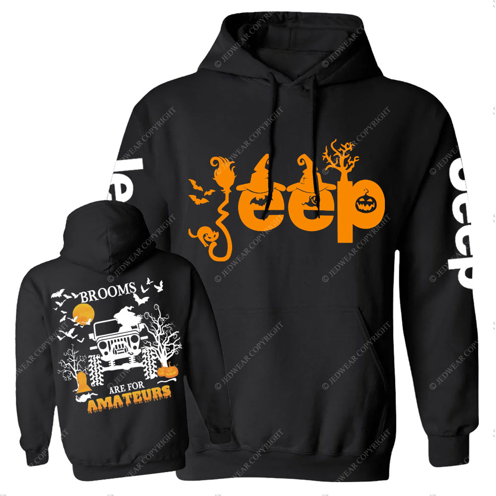 Brooms Are for Amateurs Witches Jp Double Printed Casual Hoodie