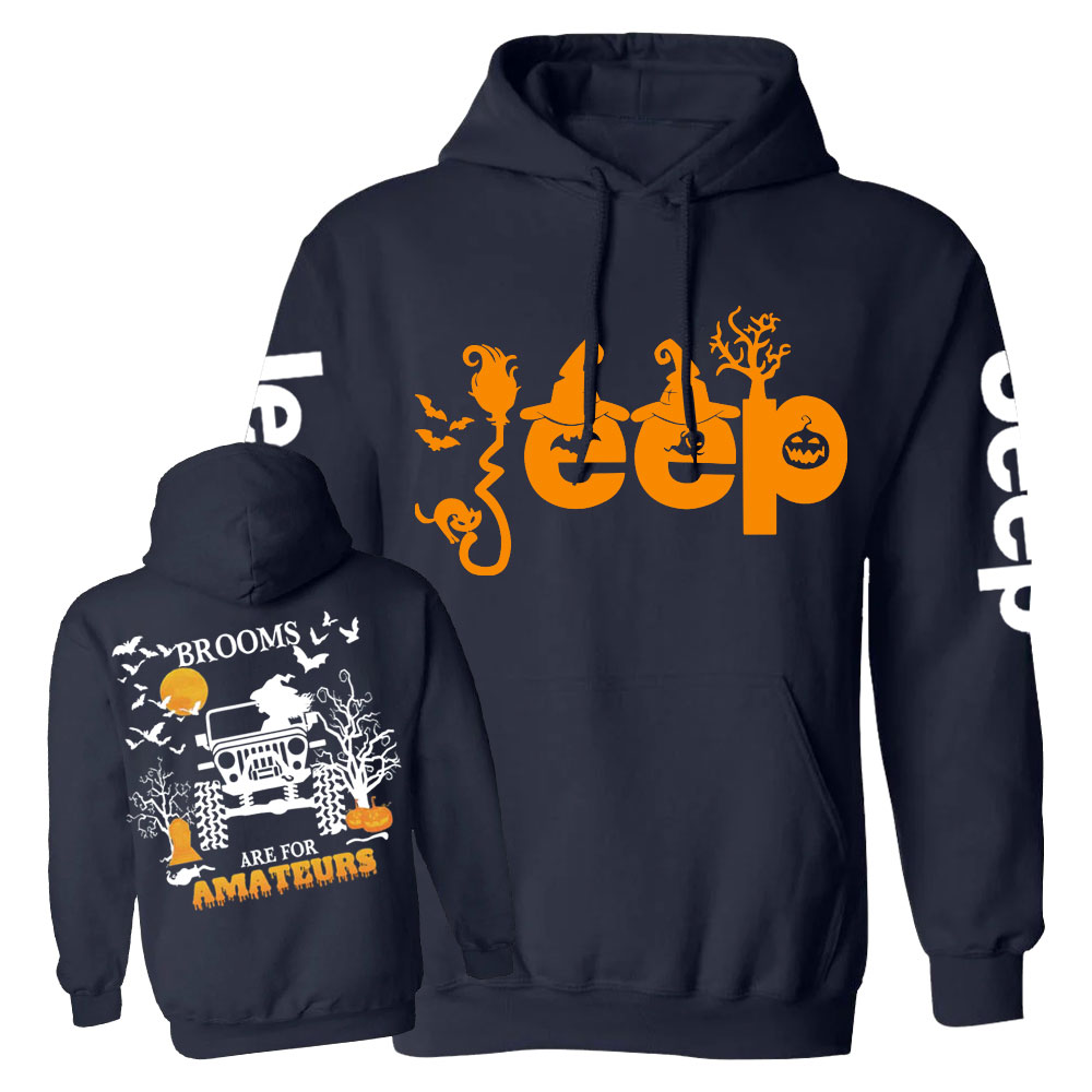 Brooms Are for Amateurs Witches Jp Double Printed Casual Hoodie