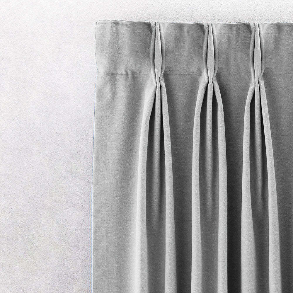 Jacquard Room Darkening Curtains in Super White Set Of 2 - (P0)