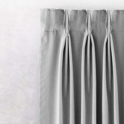 Jacquard Room Darkening Curtains in Super White Set Of 2 - (P0)