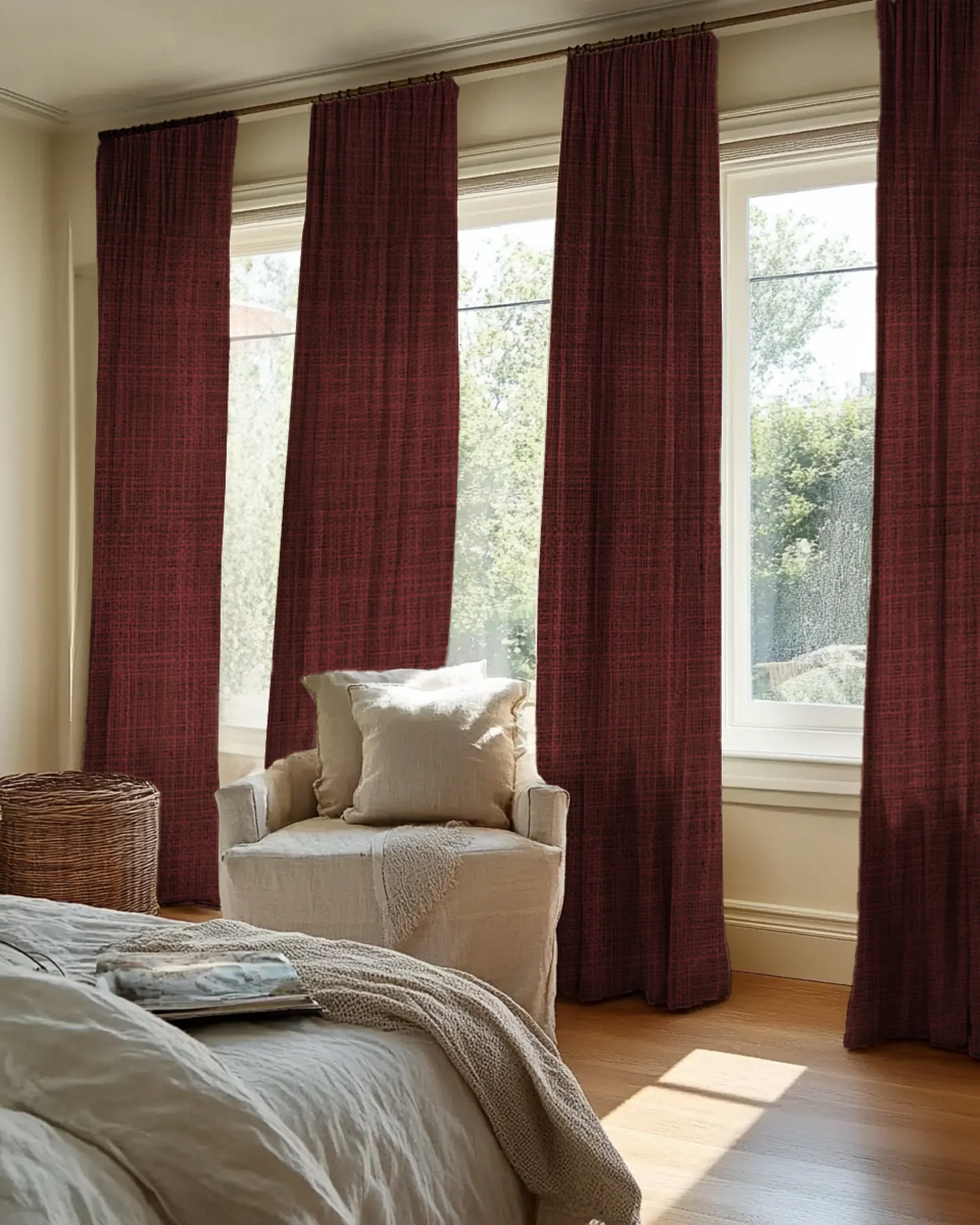 Jupiter Linen Look Soft Heavyweight Sheer Custom Curtain