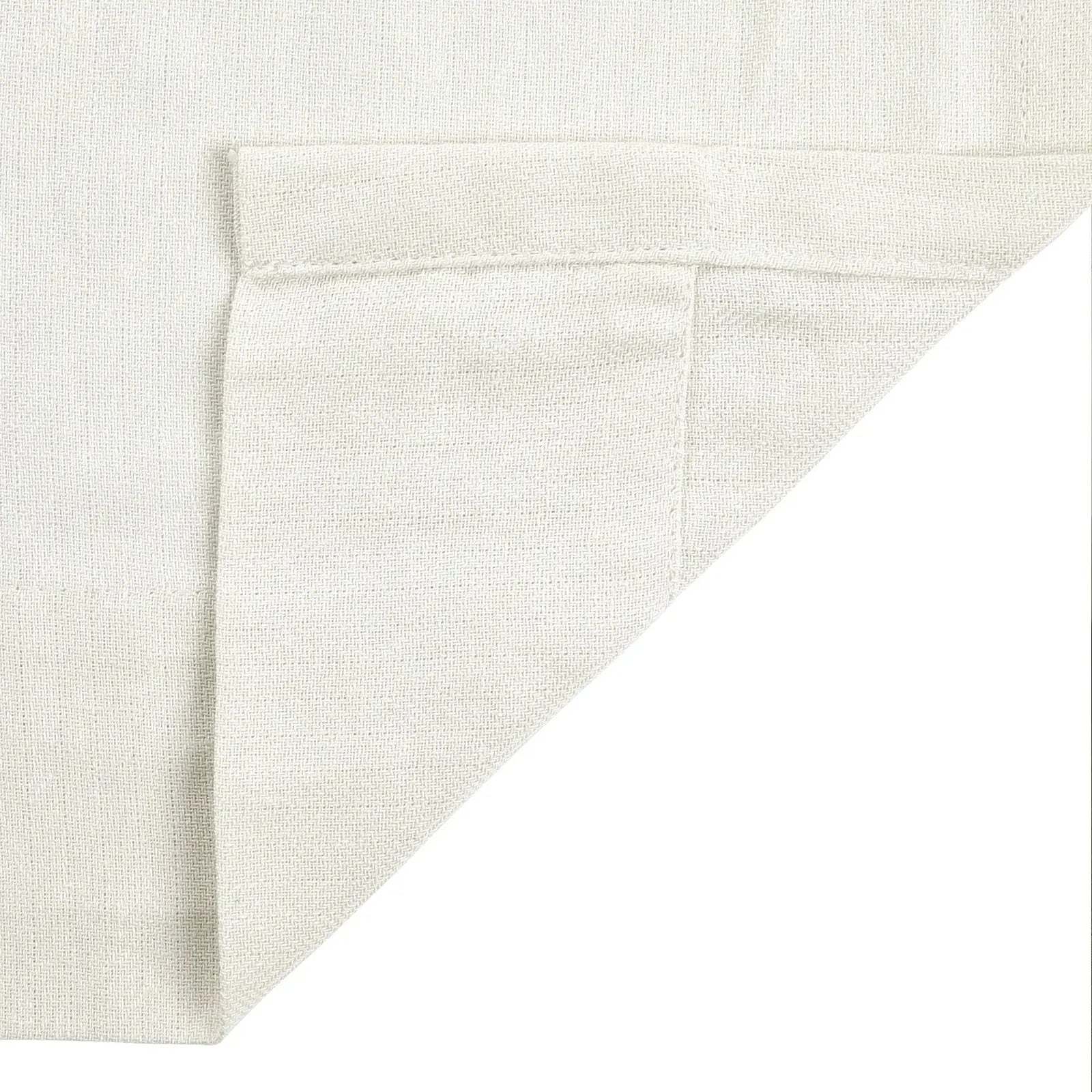 Ron Linen Cotton Herringbone Curtain Pleated TWOPAGES