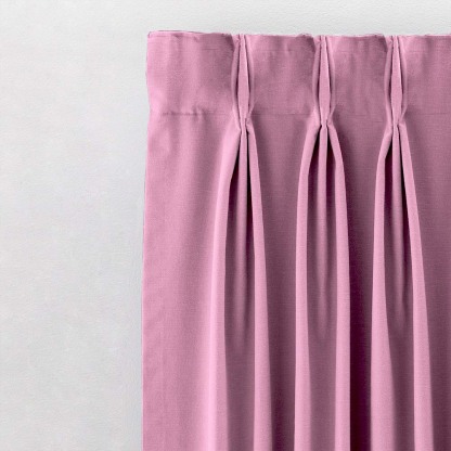 Jacquard Room Darkening Curtains in Baby Pink Set Of 2 - (P106)