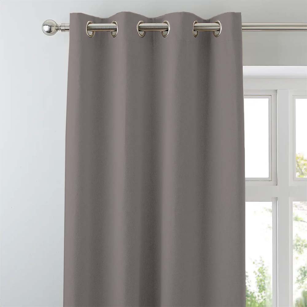 Jacquard Room Darkening Curtains in Moonrock Grey Set Of 2 - (P116)