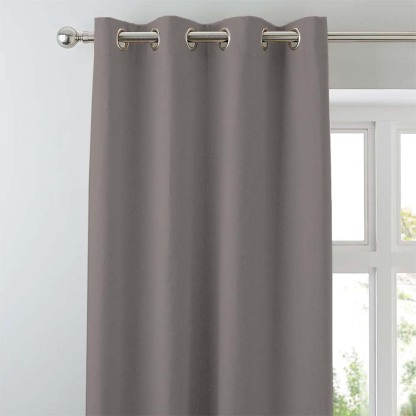 Jacquard Room Darkening Curtains in Moonrock Grey Set Of 2 - (P116)