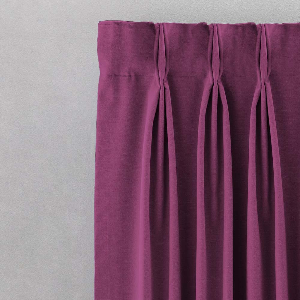 Jacquard Room Darkening Curtains in Magenta Haze Set Of 2 - (P127)