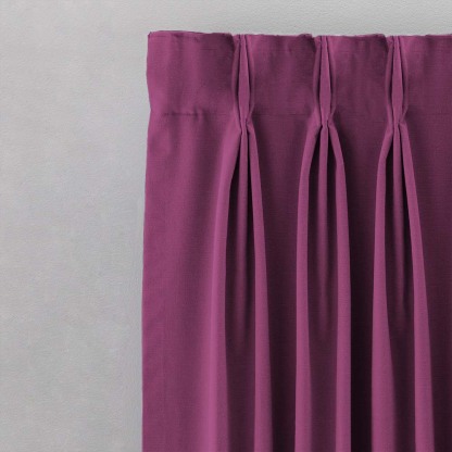 Jacquard Room Darkening Curtains in Magenta Haze Set Of 2 - (P127)