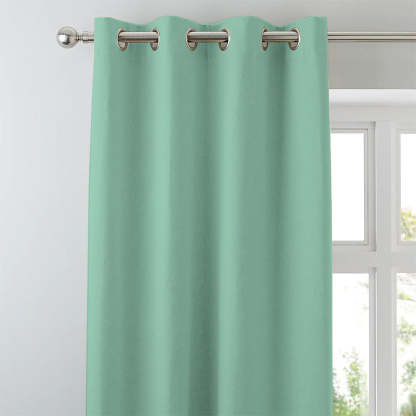 Jacquard Room Darkening Curtains in Tea Green Set Of 2 - (P13)