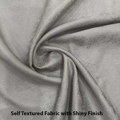 Jacquard Room Darkening Curtains in Linen Green Set Of 2 - (P132)