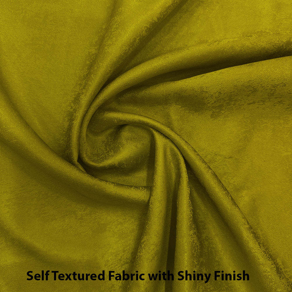 Jacquard Room Darkening Curtains in Lucky Limeade Set Of 2 - (P135)