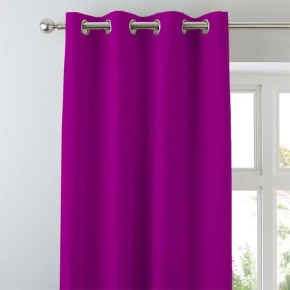 Jacquard Room Darkening Curtains in Smitten Purple Set Of 2 - (P141)