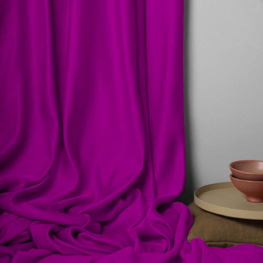 Jacquard Room Darkening Curtains in Smitten Purple Set Of 2 - (P141)