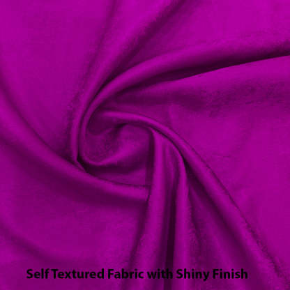 Jacquard Room Darkening Curtains in Smitten Purple Set Of 2 - (P141)