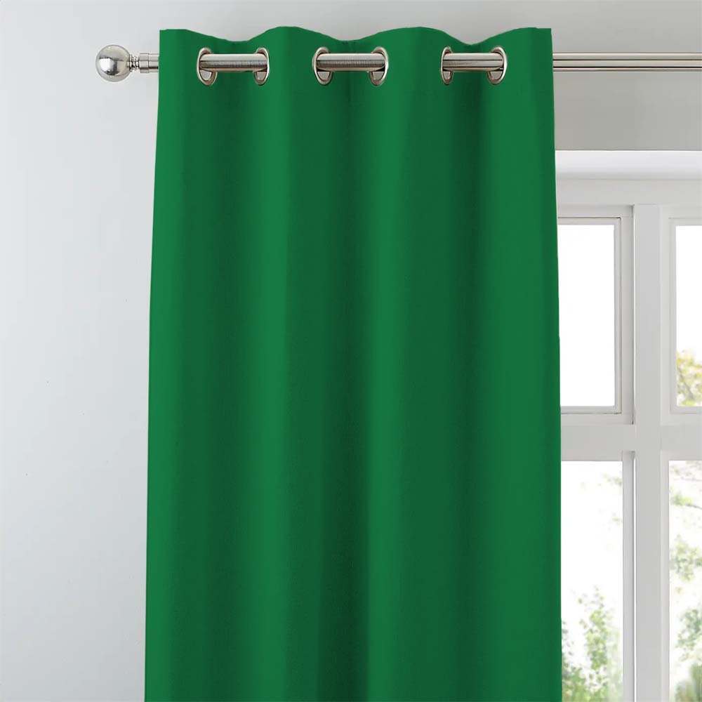 Jacquard Room Darkening Curtains in Treetop Green Set Of 2 - (P147)