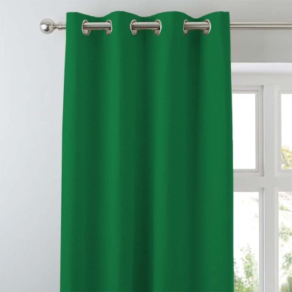 Jacquard Room Darkening Curtains in Treetop Green Set Of 2 - (P147)