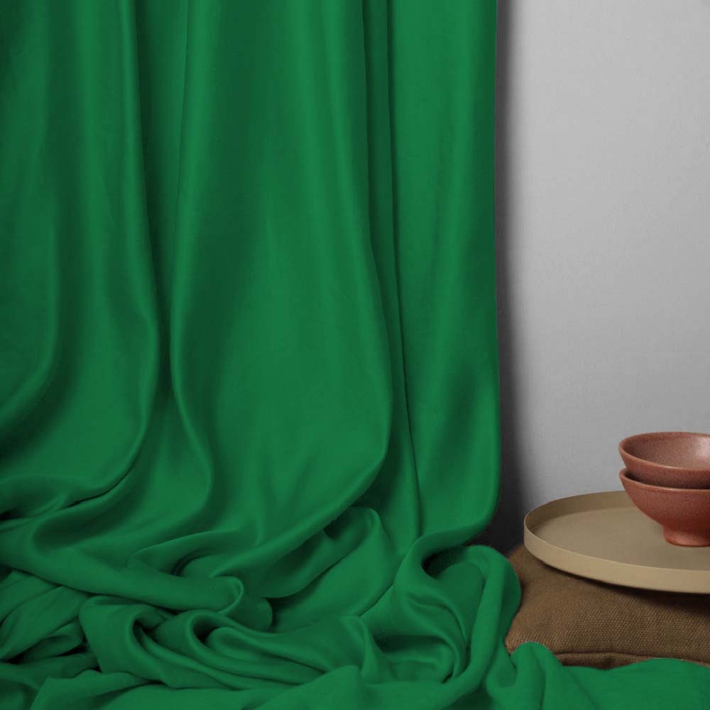 Jacquard Room Darkening Curtains in Treetop Green Set Of 2 - (P147)