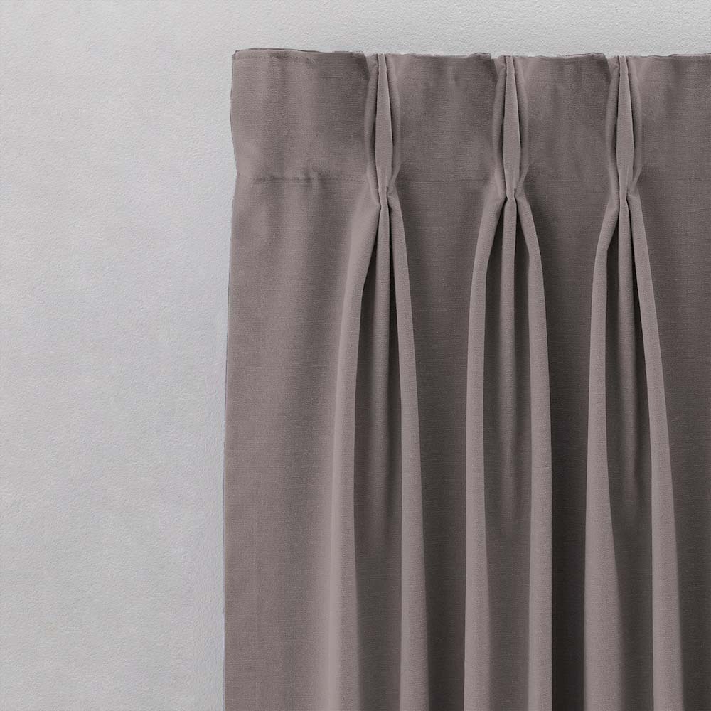 Jacquard Room Darkening Curtains in Mink Grey Set Of 2 - (P149)