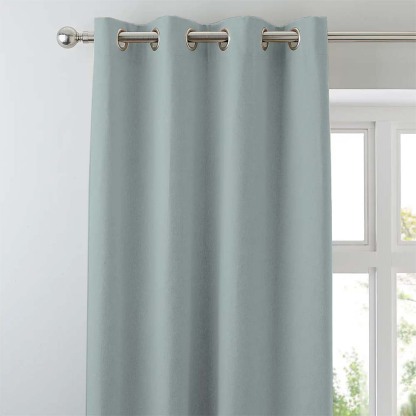 Jacquard Room Darkening Curtains in Polar Green Set Of 2 - (P158)