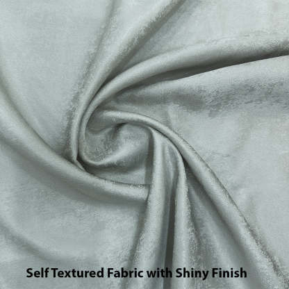 Jacquard Room Darkening Curtains in Polar Green Set Of 2 - (P158)