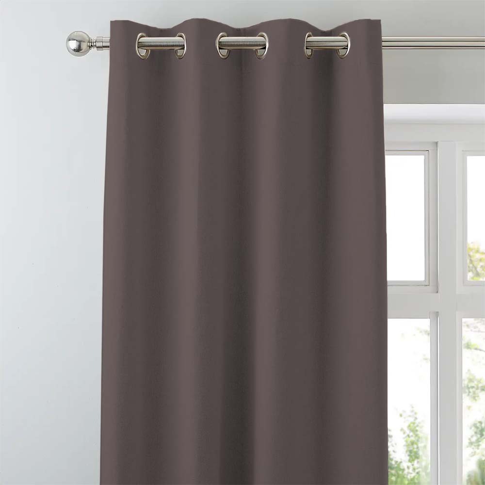 Jacquard Room Darkening Curtains in Moon Rock Grey Set Of 2 - (P182)