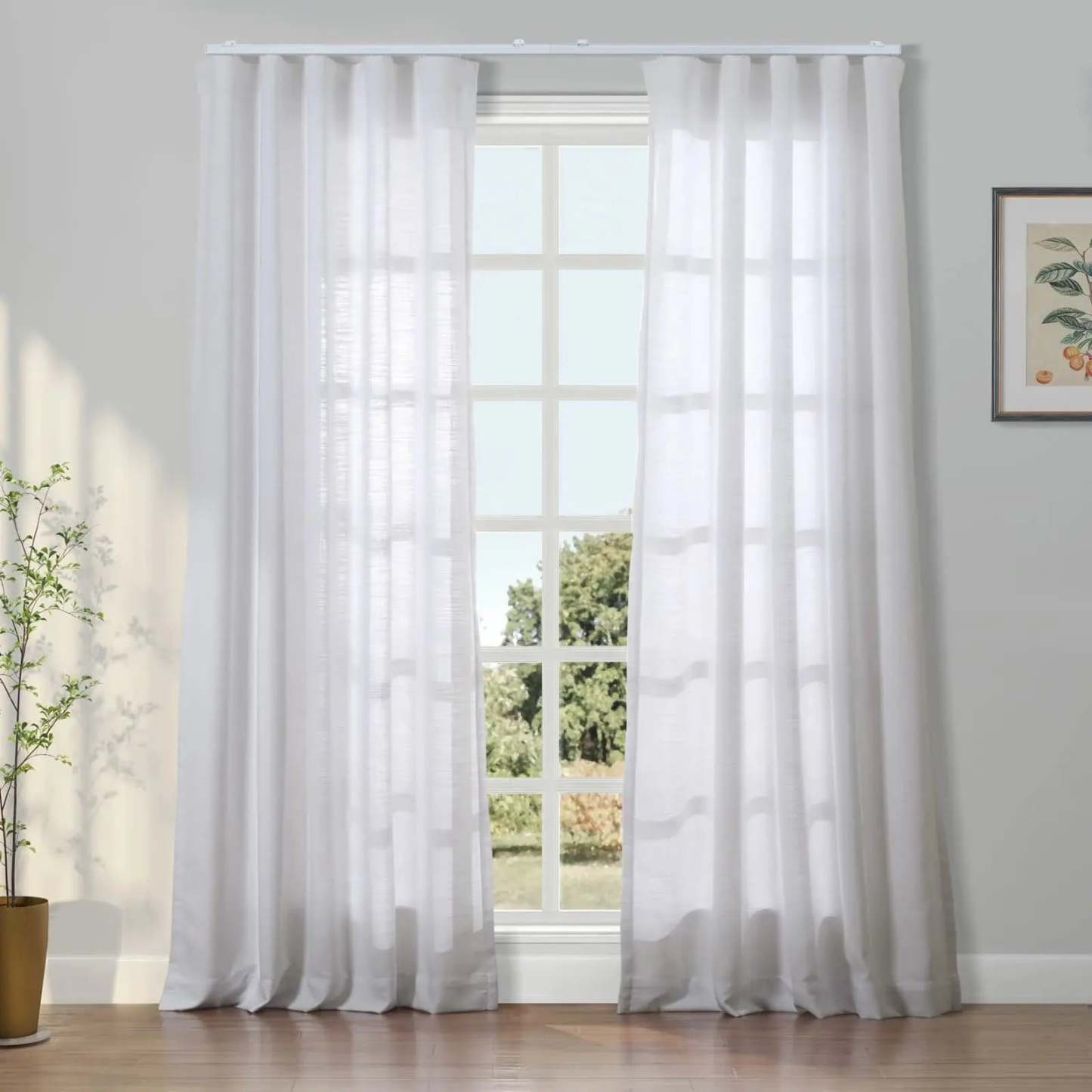 Liz Linen Ripple Fold Drapery — Classic Linen Curtains with Stylish Ri