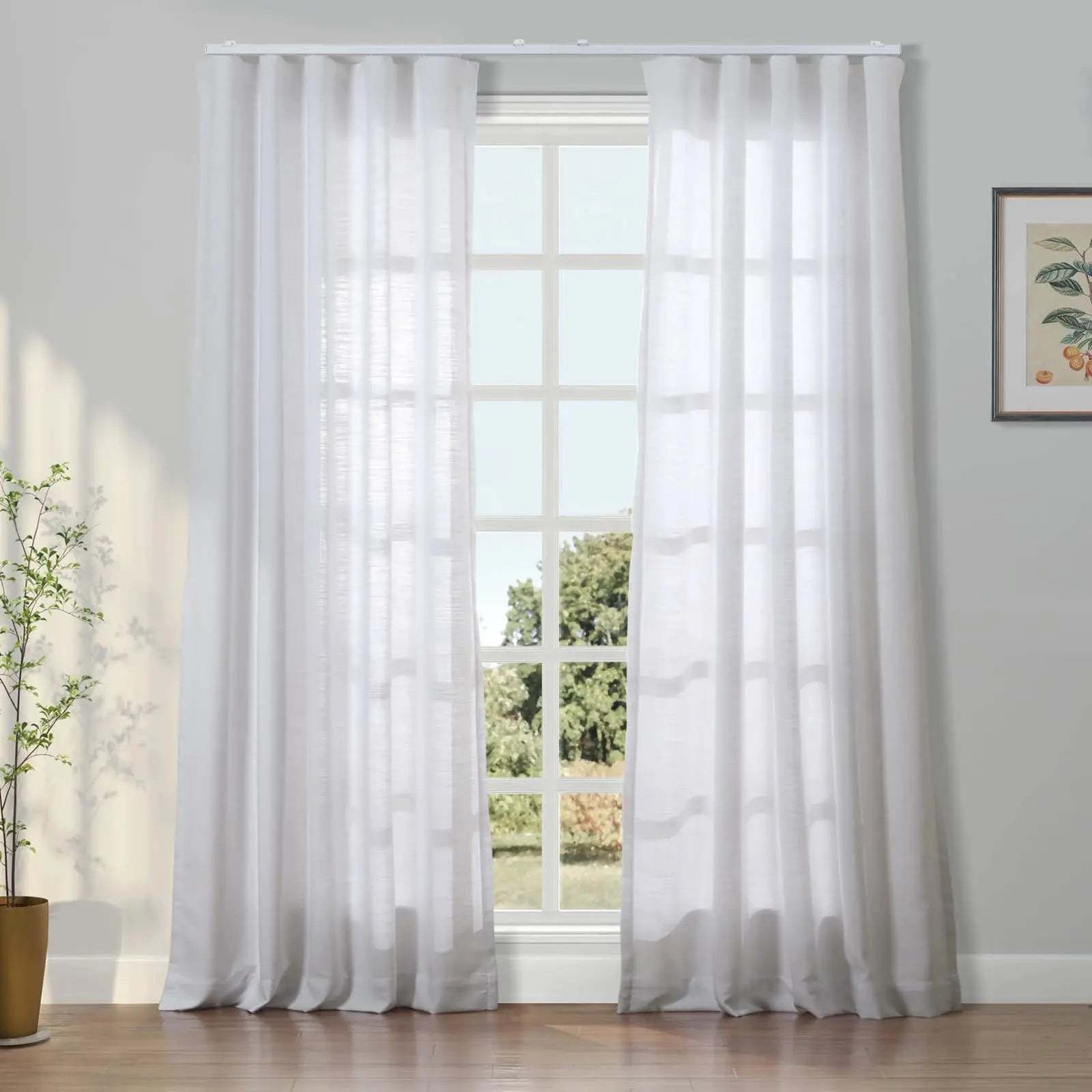 Liz Linen Ripple Fold Drapery — Classic Linen Curtains with Stylish Ri
