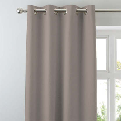 Jacquard Room Darkening Curtains in Pebble Grey Set Of 2 - (P198)