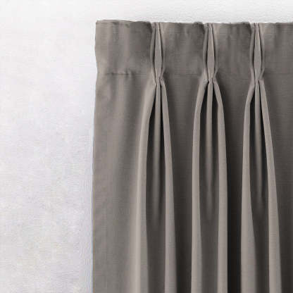 Jacquard Room Darkening Curtains in Pebble Grey Set Of 2 - (P198)