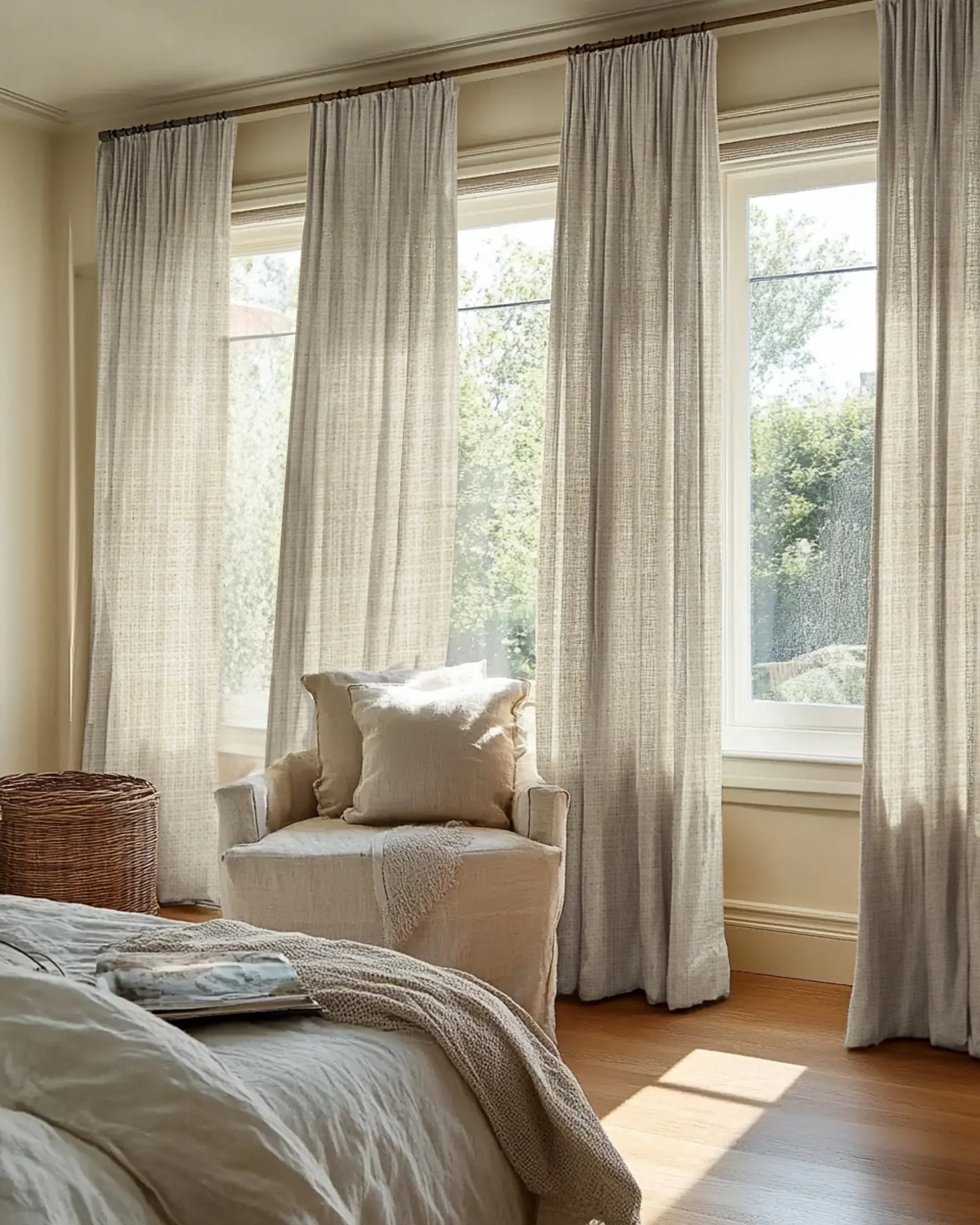 Jupiter Linen Look Soft Heavyweight Sheer Custom Curtain
