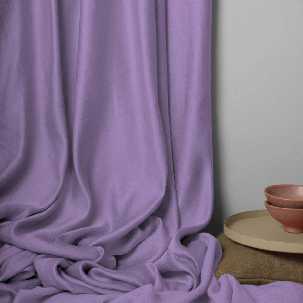 Jacquard Room Darkening Curtains in Heather Purple Set Of 2 - (P20)