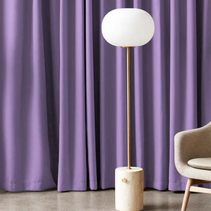 Jacquard Room Darkening Curtains in Heather Purple Set Of 2 - (P20)