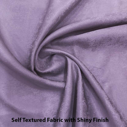 Jacquard Room Darkening Curtains in Heather Purple Set Of 2 - (P20)
