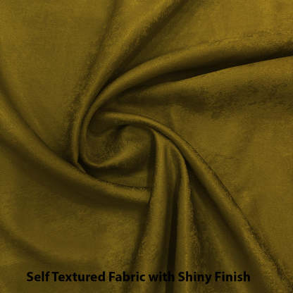 Jacquard Room Darkening Curtains in Army Fatigues Green Set Of 2 - (P202)