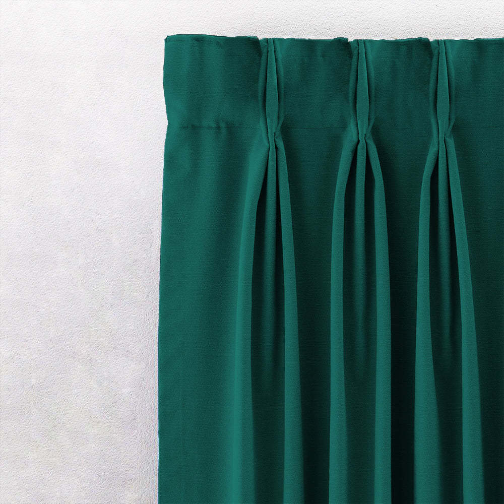 Jacquard Room Darkening Curtains in Castleton Green Set Of 2 - (P212)