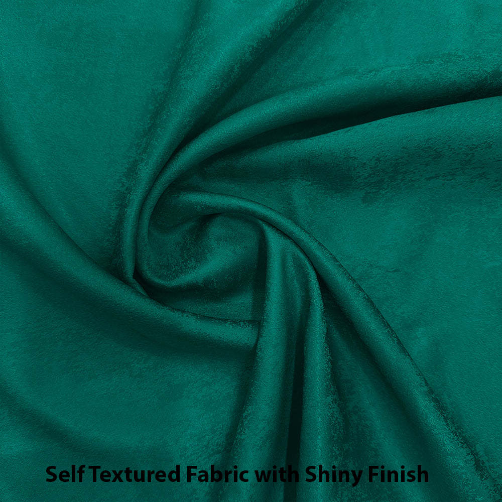 Jacquard Room Darkening Curtains in Castleton Green Set Of 2 - (P212)