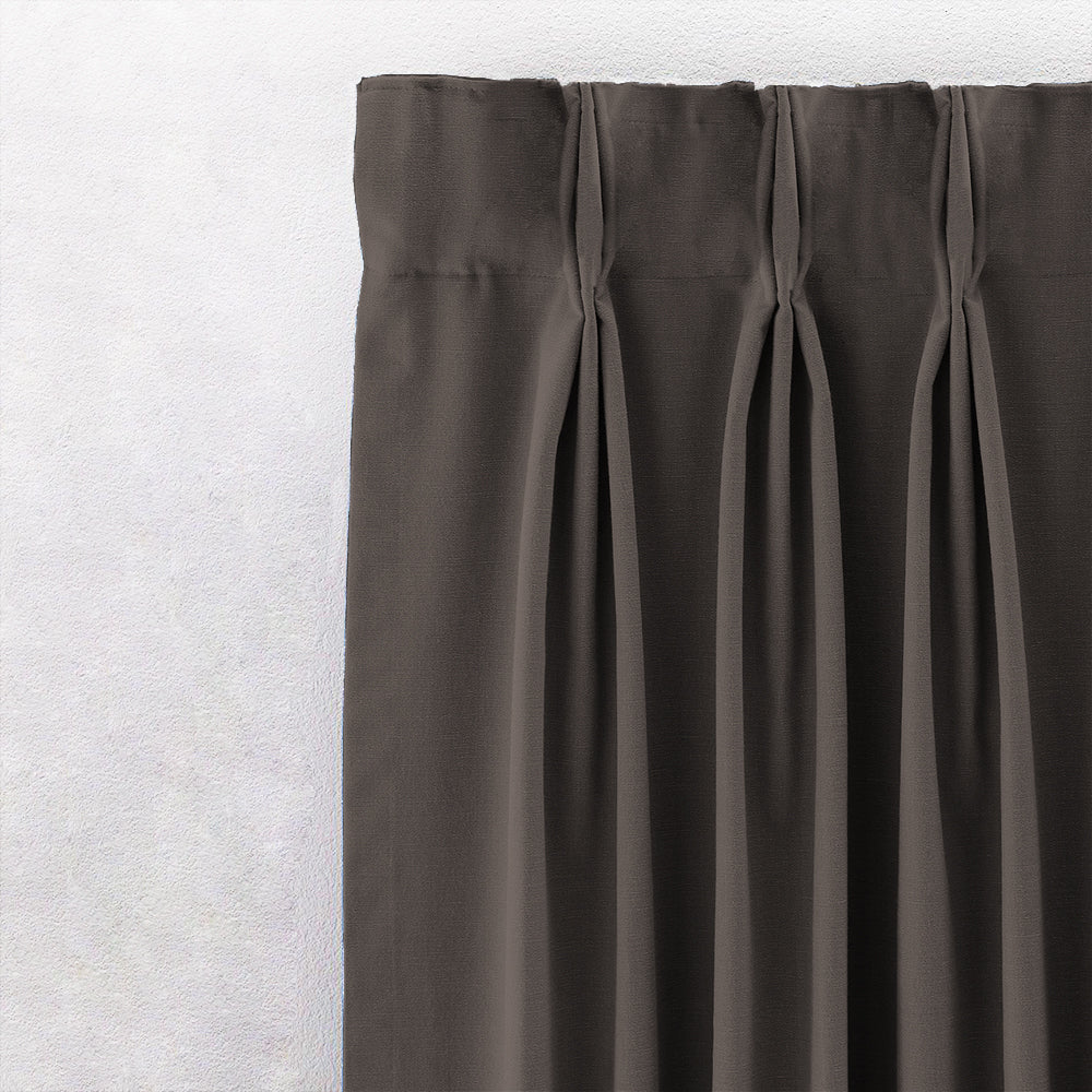 Jacquard Room Darkening Curtains in Dark Chocolate Set Of 2 - (P215)