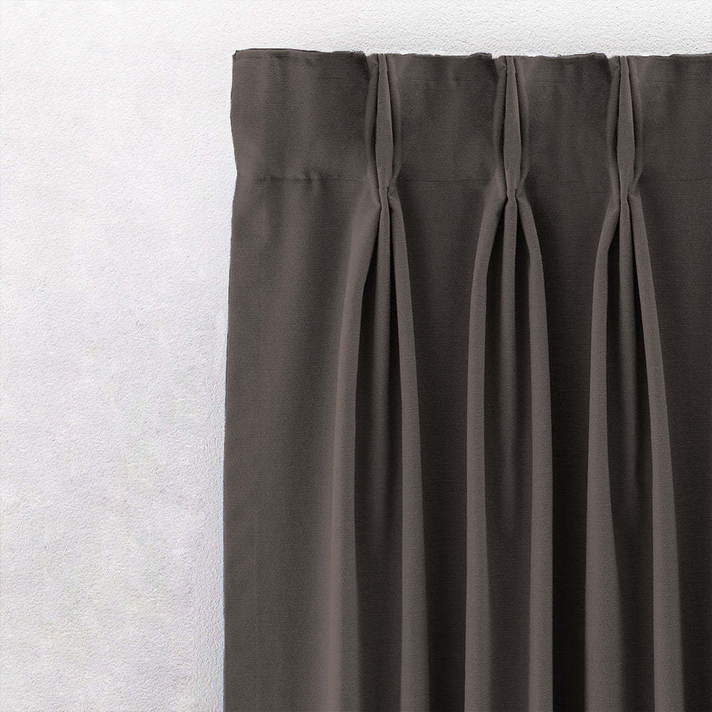 Jacquard Room Darkening Curtains in Dark Chocolate Set Of 2 - (P215)