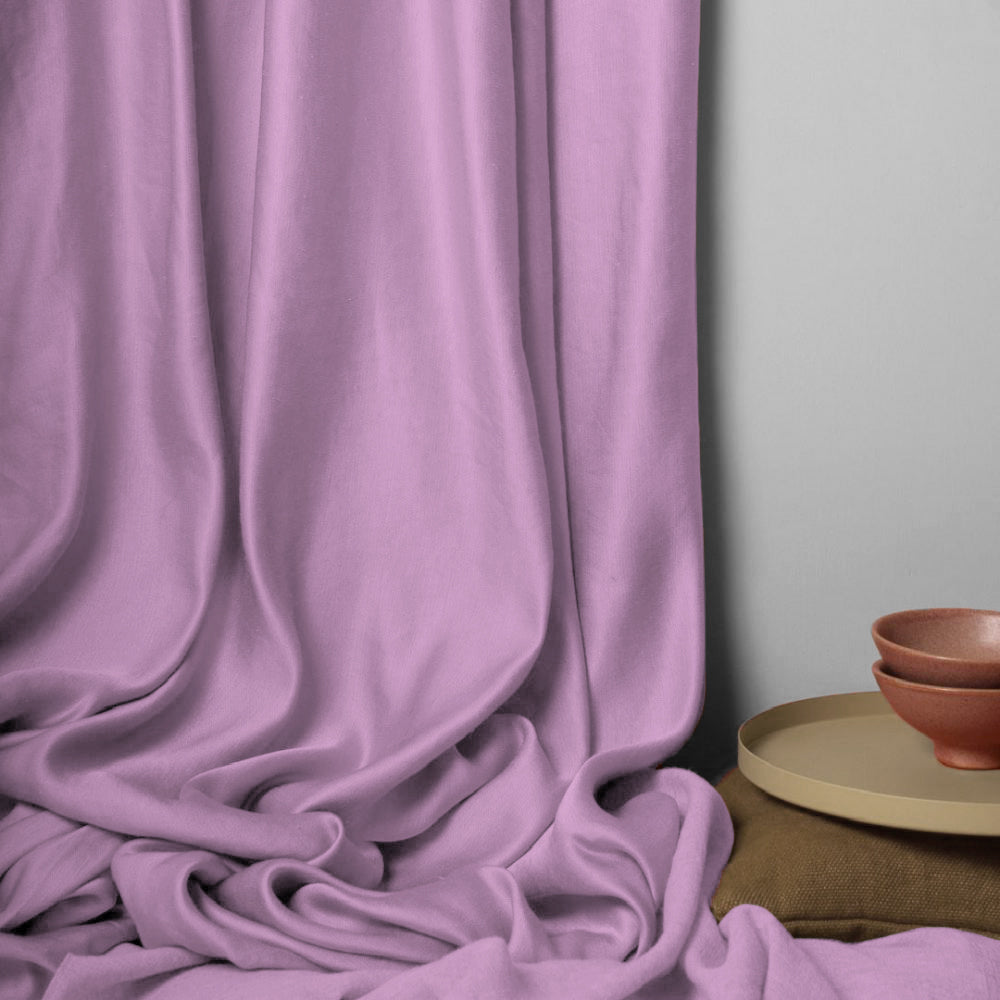 Jacquard Room Darkening Curtains in Pink Diamond Set Of 2 - (P219)