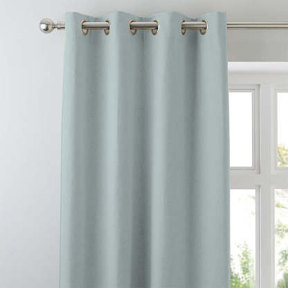 Jacquard Room Darkening Curtains in Polar Blue Set Of 2 - (P222)