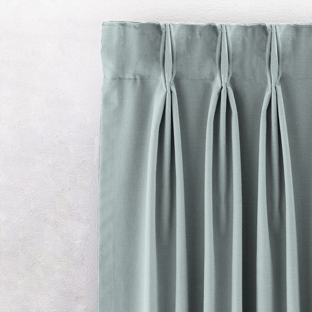 Jacquard Room Darkening Curtains in Polar Blue Set Of 2 - (P222)