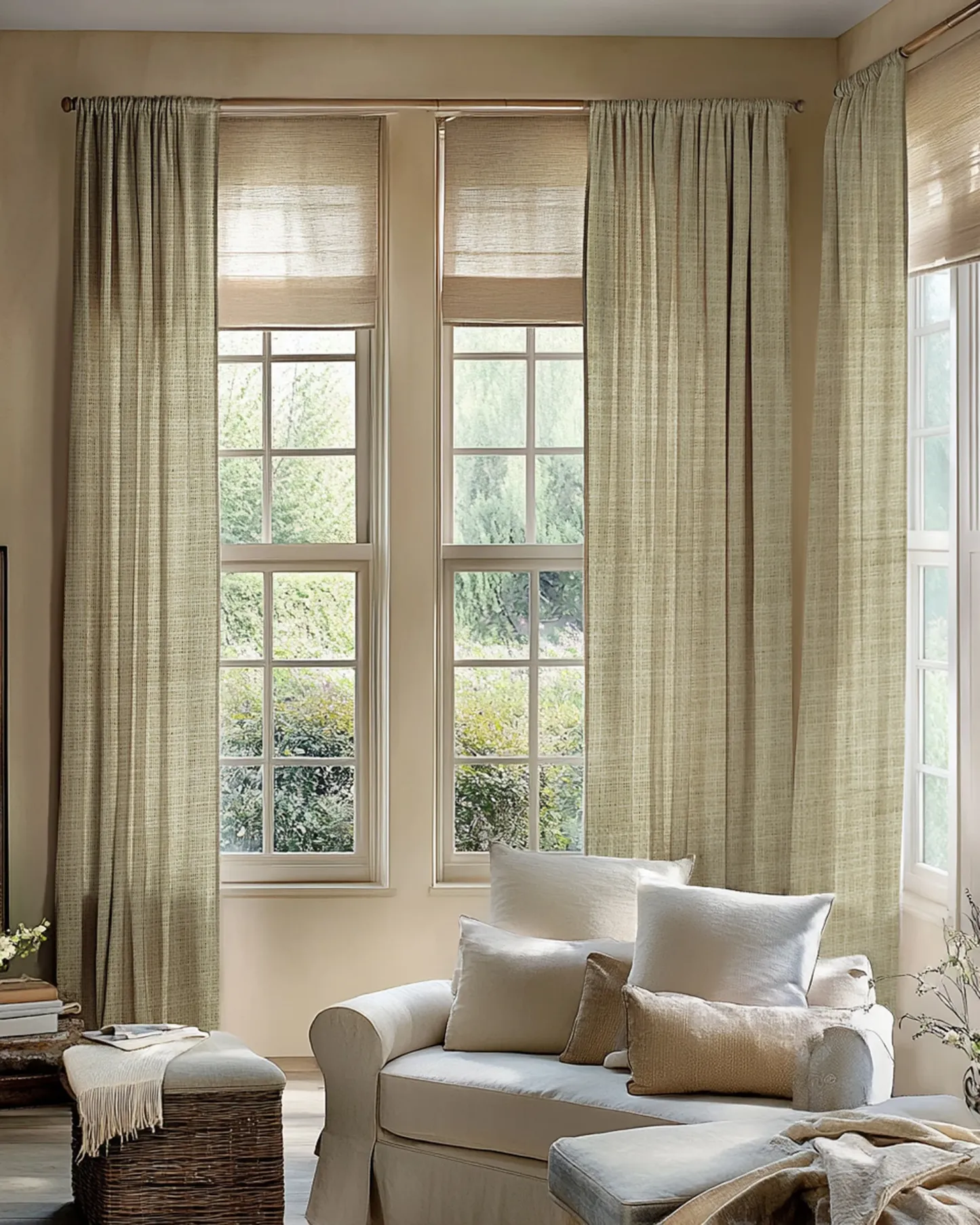 Jupiter Linen Look Soft Heavyweight Sheer Custom Curtain