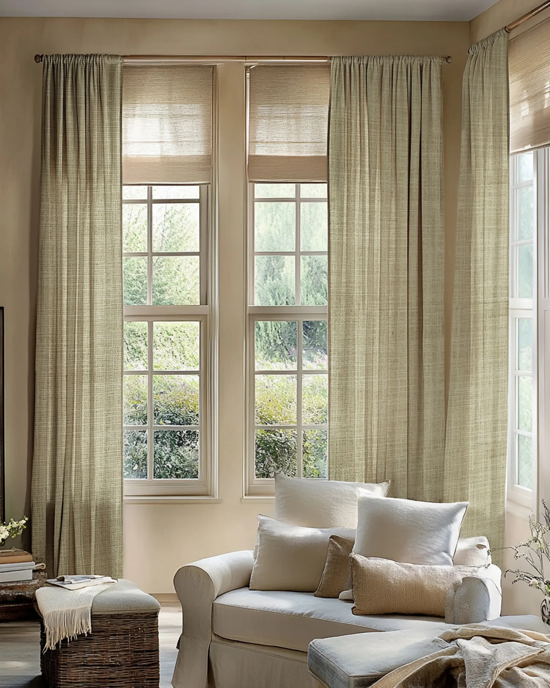 Jupiter Linen Look Soft Heavyweight Sheer Custom Curtain
