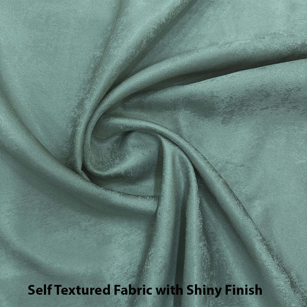 Jacquard Room Darkening Curtains in Mystic Lake Set Of 2 - (P234)