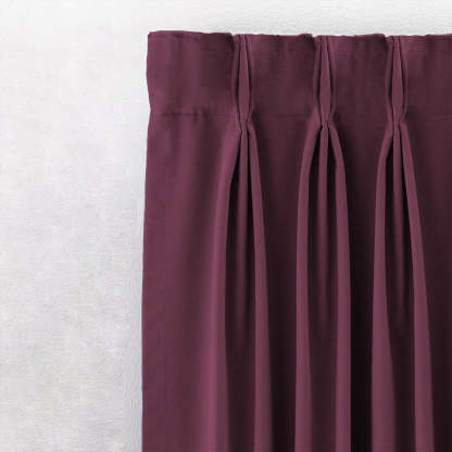 Jacquard Room Darkening Curtains in Wine Red Set Of 2 - (P238)