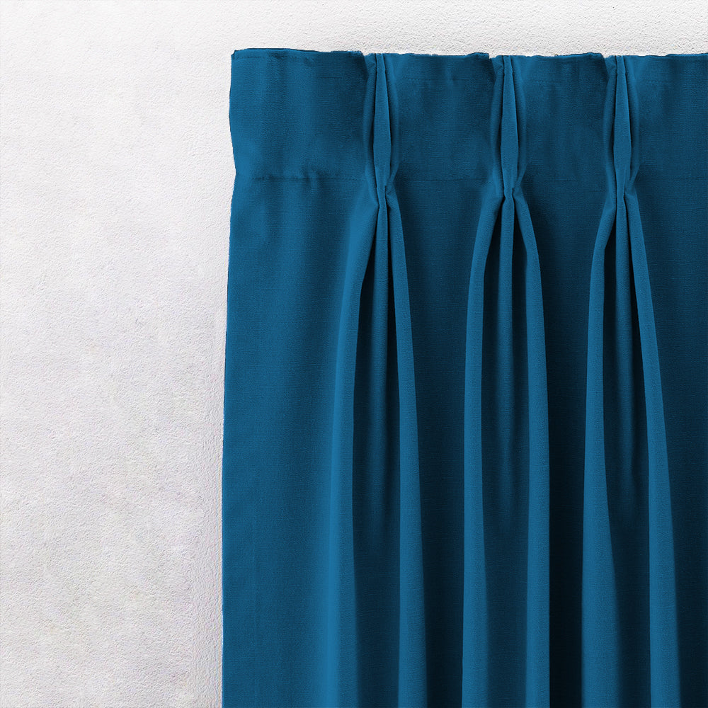 Jacquard Room Darkening Curtains in Starlights Blue Set Of 2 - (P239)